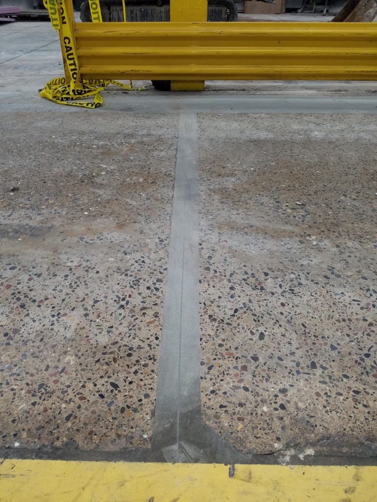 Picture of the industrial floor repairs 5 years later.