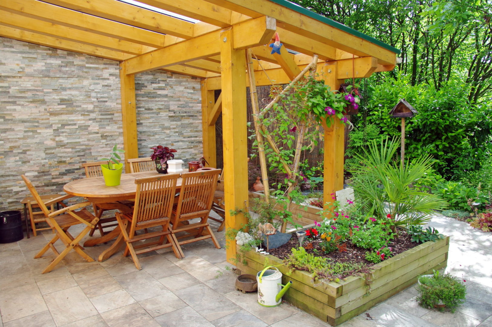 backyard living space