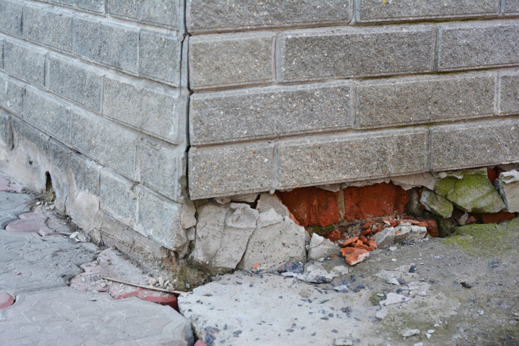 Foundation, foundation inspection, foundation damage, foundation repair